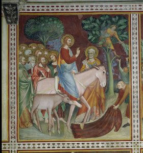Kristi inntog i Jerusalem, fra en serie scener i Det nye testamente